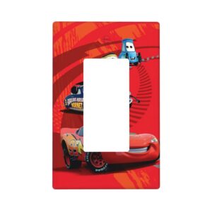1Pcs Cars Lightning McQueen Light Switch Plate  Wall Plate Cover Decorative  Switch Cover Plate  Switch Plates And Outlet Covers  Outlet Covers  Wall Plate Cover Decorative