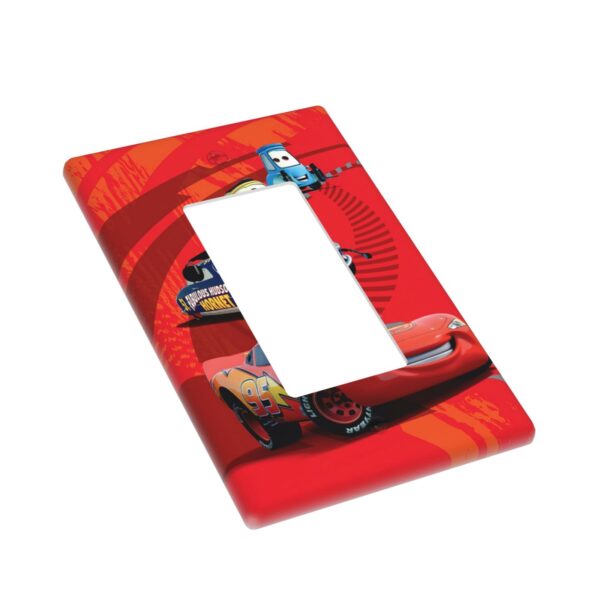 1Pcs Cars Lightning McQueen Light Switch Plate  Wall Plate Cover Decorative  Switch Cover Plate  Switch Plates And Outlet Covers  Outlet Covers  Wall Plate Cover Decorative - Image 2
