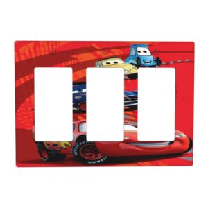 1Pcs Cars Lightning McQueen Light Switch Plate  Wall Plate Cover Decorative  Switch Cover Plate  Switch Plates And Outlet Covers  Outlet Covers  Wall Plate Cover Decorative