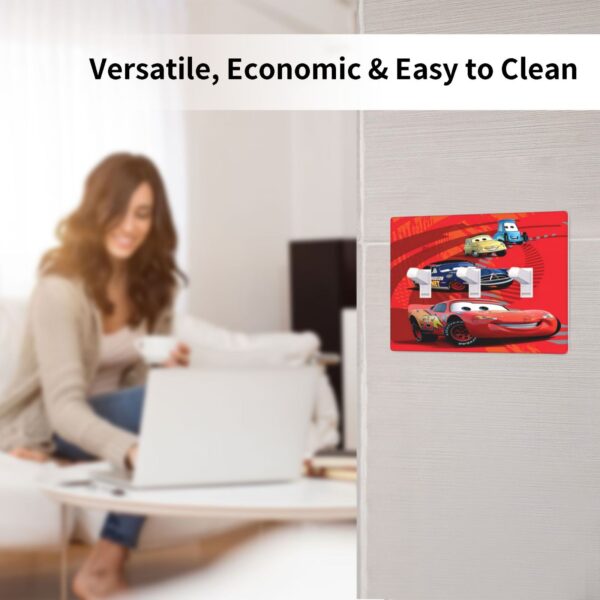 1Pcs Cars Lightning McQueen Light Switch Plate  Wall Plate Cover Decorative  Switch Cover Plate  Switch Plates And Outlet Covers  Outlet Covers  Wall Plate Cover Decorative - Image 5