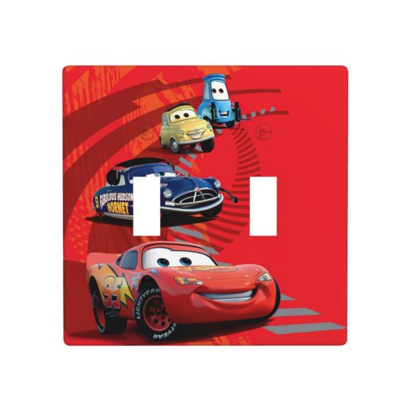 1Pcs Cars Lightning McQueen Light Switch Plate  Wall Plate Cover Decorative  Switch Cover Plate  Switch Plates And Outlet Covers  Outlet Covers  Wall Plate Cover Decorative