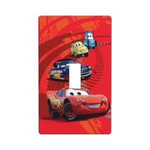 1Pcs Cars Lightning McQueen Light Switch Plate  Wall Plate Cover Decorative  Switch Cover Plate  Switch Plates And Outlet Covers  Outlet Covers  Wall Plate Cover Decorative