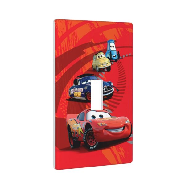 1Pcs Cars Lightning McQueen Light Switch Plate  Wall Plate Cover Decorative  Switch Cover Plate  Switch Plates And Outlet Covers  Outlet Covers  Wall Plate Cover Decorative - Image 3