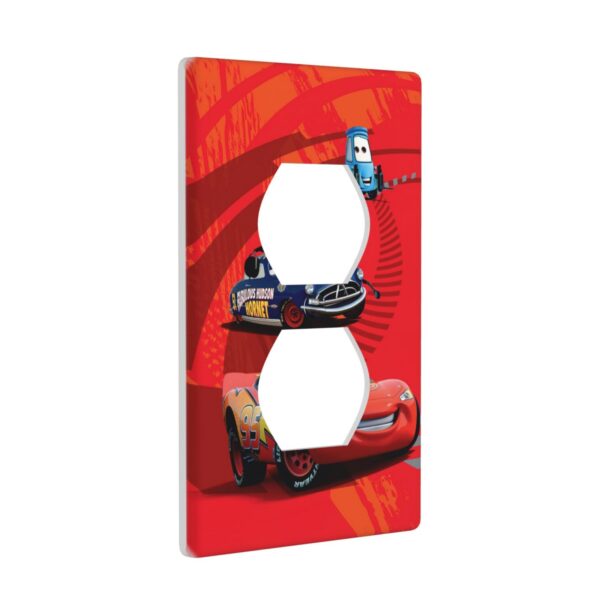 1Pcs Cars Lightning McQueen Light Switch Plate  Wall Plate Cover Decorative  Switch Cover Plate  Switch Plates And Outlet Covers  Outlet Covers  Wall Plate Cover Decorative - Image 2