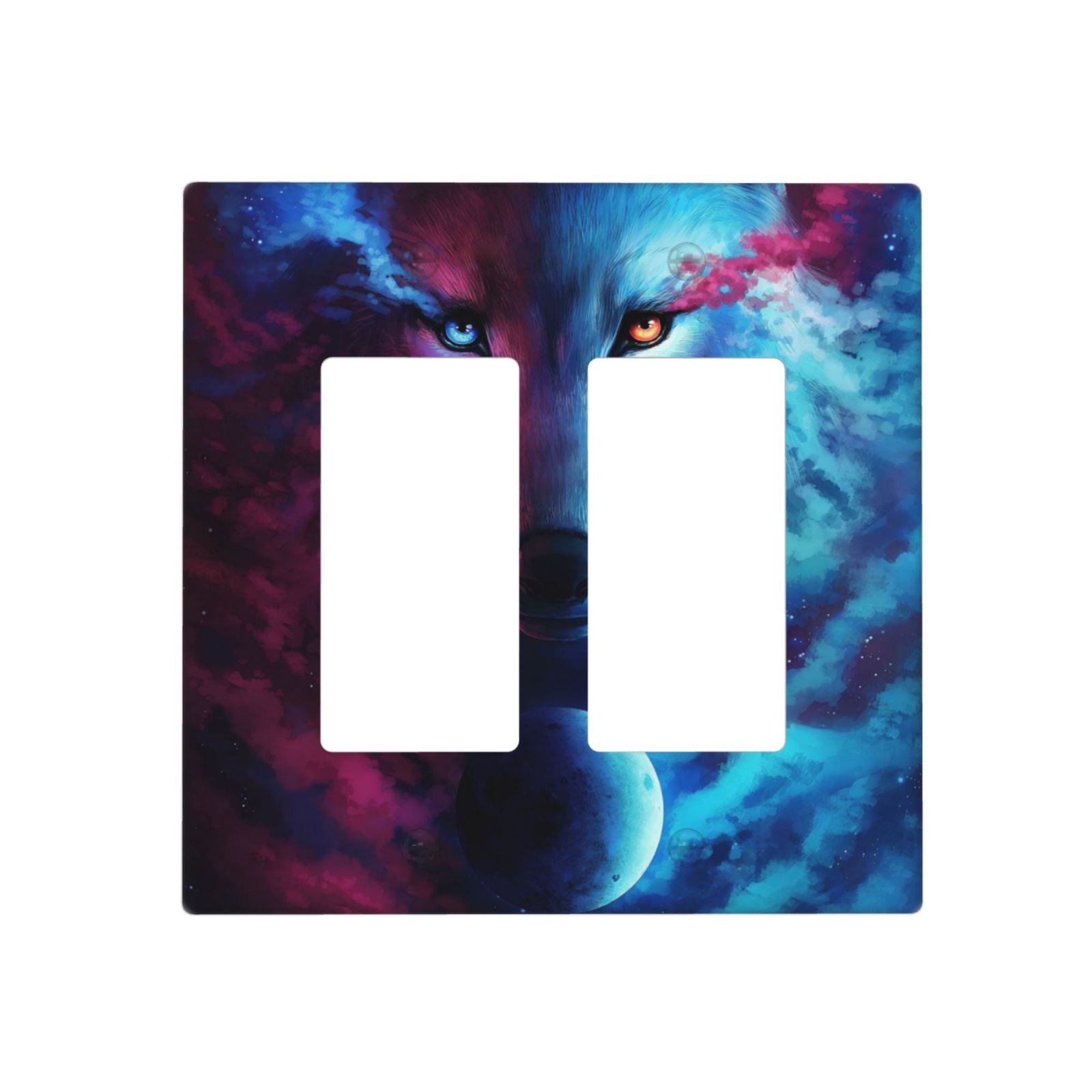 1Pcs Three Wolf Moon Wall Plates decorative light switch cover plate Light Switch Cover Plate Decorative Wall Plate outlet covers wall plate