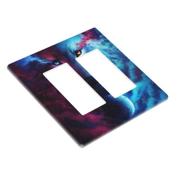 1Pcs Three Wolf Moon Wall Plates decorative light switch cover plate Light Switch Cover Plate Decorative Wall Plate outlet covers wall plate - Image 2