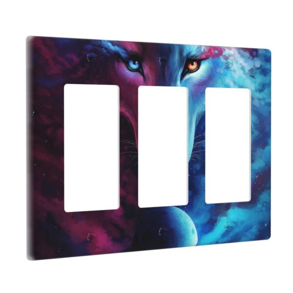 1Pcs Three Wolf Moon Wall Plates decorative light switch cover plate Light Switch Cover Plate Decorative Wall Plate outlet covers wall plate - Image 2