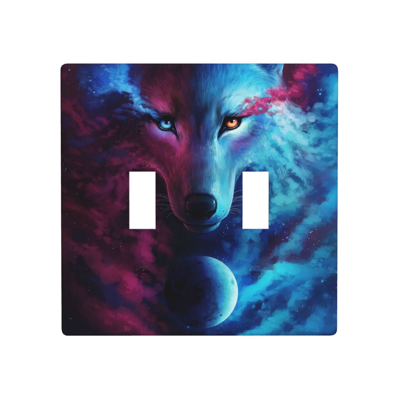 1Pcs Three Wolf Moon Wall Plates decorative light switch cover plate Light Switch Cover Plate Decorative Wall Plate outlet covers wall plate