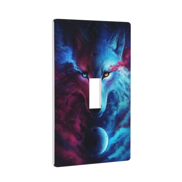 1Pcs Three Wolf Moon Wall Plates decorative light switch cover plate Light Switch Cover Plate Decorative Wall Plate outlet covers wall plate - Image 3