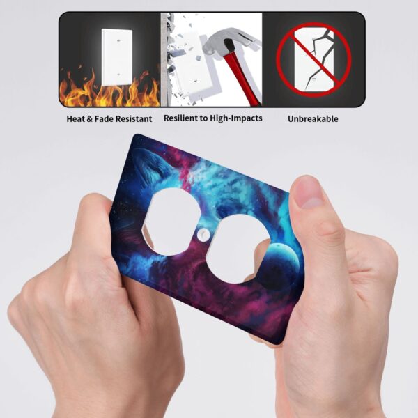 1Pcs Three Wolf Moon Wall Plates decorative light switch cover plate Light Switch Cover Plate Decorative Wall Plate outlet covers wall plate - Image 4