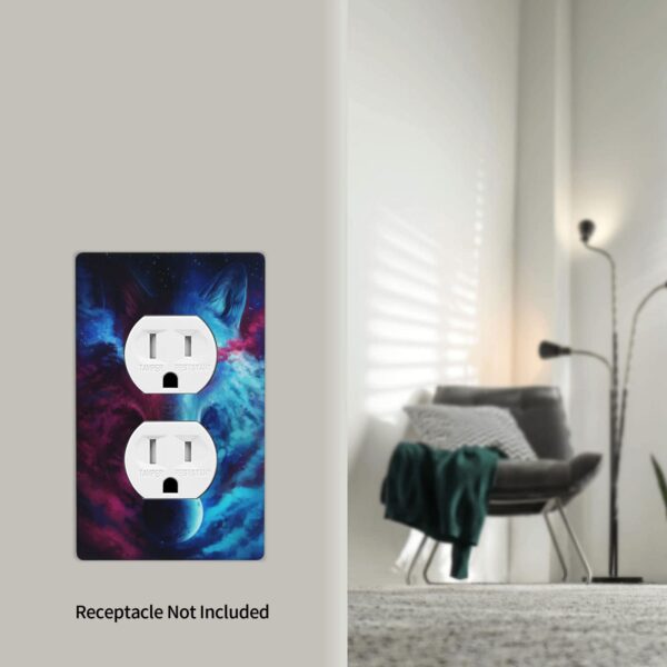 1Pcs Three Wolf Moon Wall Plates decorative light switch cover plate Light Switch Cover Plate Decorative Wall Plate outlet covers wall plate - Image 5