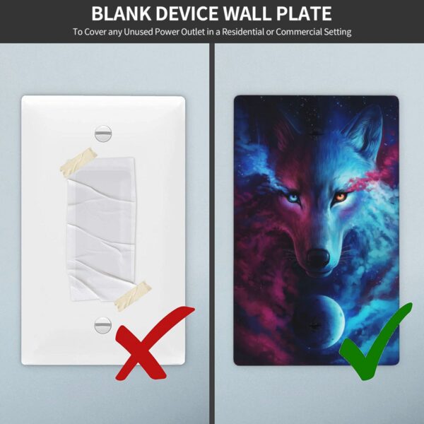 1Pcs Three Wolf Moon Wall Plates decorative light switch cover plate Light Switch Cover Plate Decorative Wall Plate outlet covers wall plate - Image 5