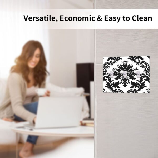 1Pcs Elegant Black and White Damascus  Light Switch Plate  Wall Plate Cover Decorative  Switch Cover Plate  Switch Plates And Outlet Covers  Outlet Covers  Wall Plate Cover Decorative - Image 5