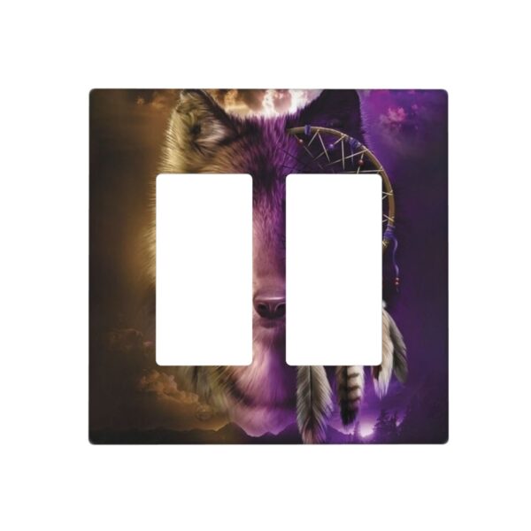 1Pcs Wolf Dream catcher Light Switch Plate  Wall Plate Cover Decorative  Switch Cover Plate  Switch Plates And Outlet Covers  Outlet Covers  Wall Plate Cover Decorative