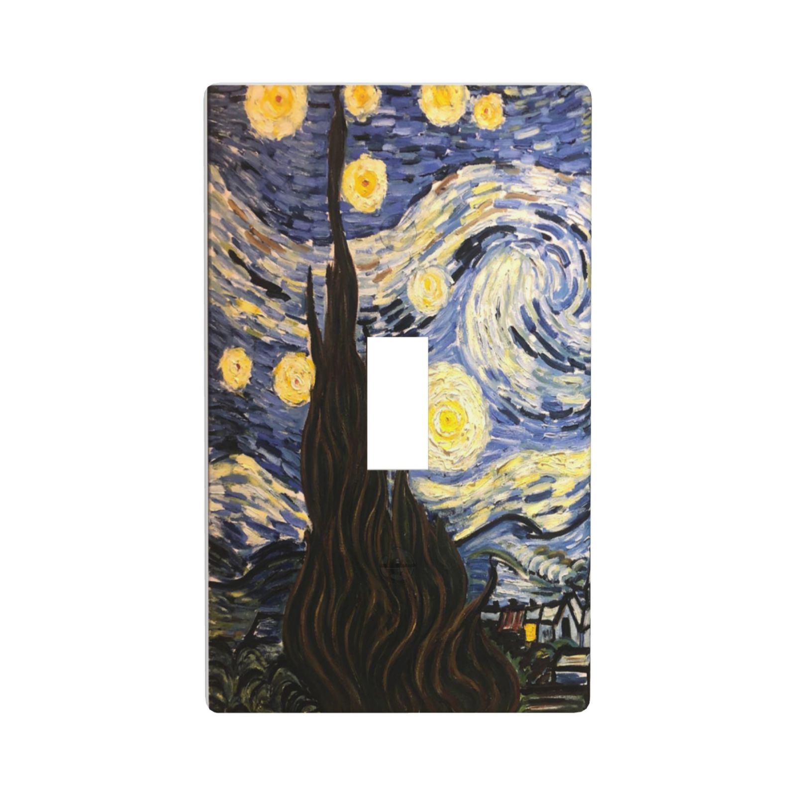 1Pcs The Starry Night Wall Plates decorative light switch cover plate Light Switch Cover Plate Decorative Wall Plate outlet covers wall plate