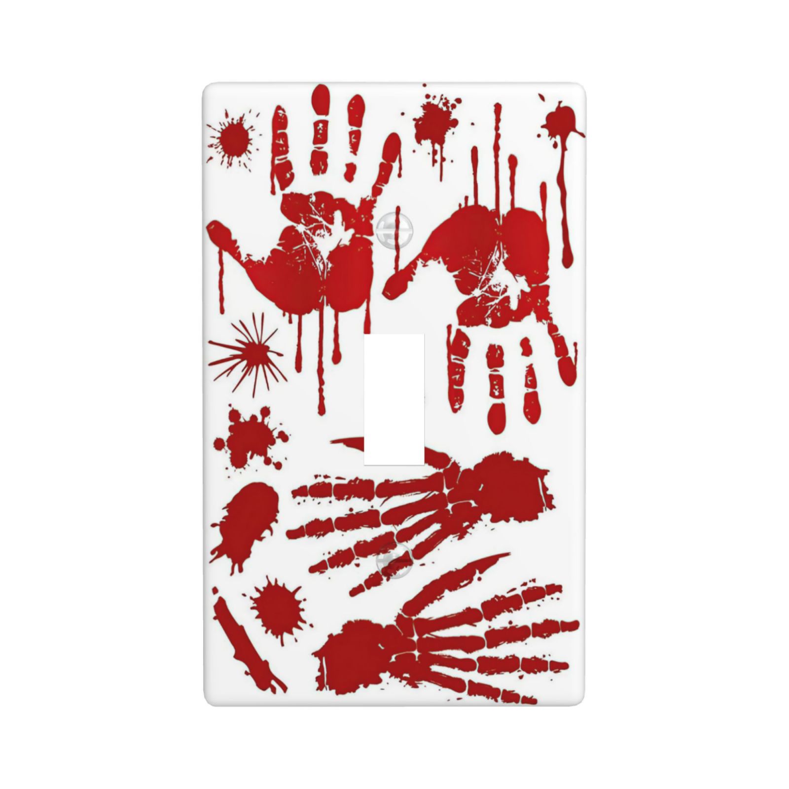 1Pcs Halloween Bloody Handprint Footprint Wall Plates decorative light switch cover plate Light Switch Cover Plate Decorative Wall Plate outlet covers wall plate