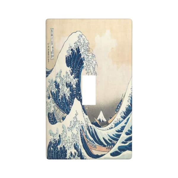 1Pcs The Great Wave off Kanagawa Wall Plates decorative light switch cover plate Light Switch Cover Plate Decorative Wall Plate outlet covers wall plate