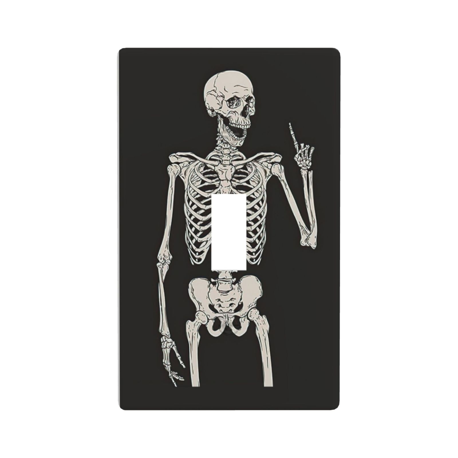 1Pcs Rock Roll Skeleton Skull Wall Plates decorative light switch cover plate Light Switch Cover Plate Decorative Wall Plate outlet covers wall plate