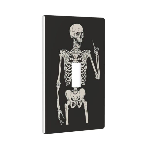 1Pcs Rock Roll Skeleton Skull Wall Plates decorative light switch cover plate Light Switch Cover Plate Decorative Wall Plate outlet covers wall plate - Image 3