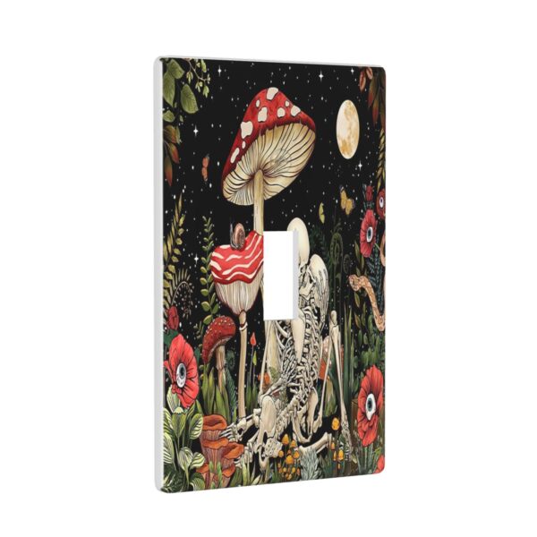 1Pcs Mushroom Skull Skeleton Moon Wall Plates decorative light switch cover plate Light Switch Cover Plate Decorative Wall Plate outlet covers wall plate - Image 3