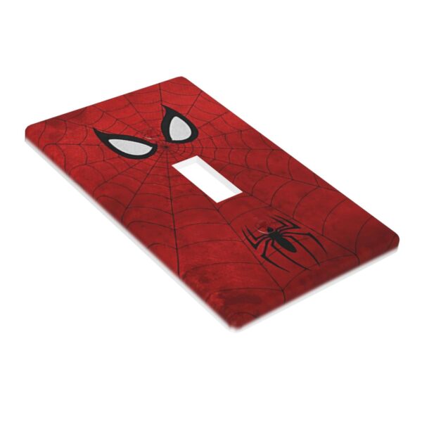 1Pcs Red Spider Web Wall Plates decorative light switch cover plate Light Switch Cover Plate Decorative Wall Plate outlet covers wall plate - Image 2