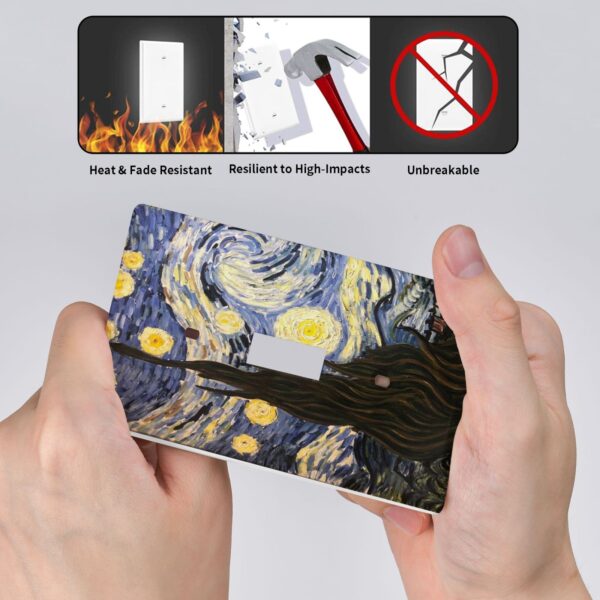 1Pcs The Starry Night Wall Plates decorative light switch cover plate Light Switch Cover Plate Decorative Wall Plate outlet covers wall plate - Image 4