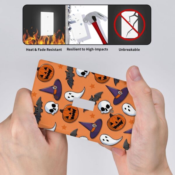 1Pcs Halloween Ghost Pumpkin Bats Wall Plates decorative light switch cover plate Light Switch Cover Plate Decorative Wall Plate outlet covers wall plate - Image 5