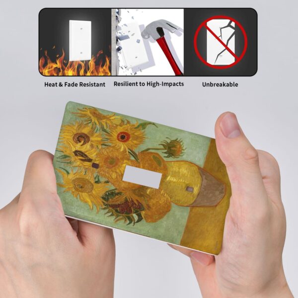 1Pc Sunflower Wall Plates decorative light switch cover plate Light Switch Cover Plate Decorative Wall Plate outlet covers wall plate - Image 4