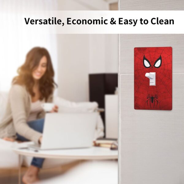 1Pcs Red Spider Web Wall Plates decorative light switch cover plate Light Switch Cover Plate Decorative Wall Plate outlet covers wall plate - Image 5
