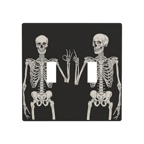 1Pcs Rock Roll Skeleton Skull Wall Plates decorative light switch cover plate Light Switch Cover Plate Decorative Wall Plate outlet covers wall plate