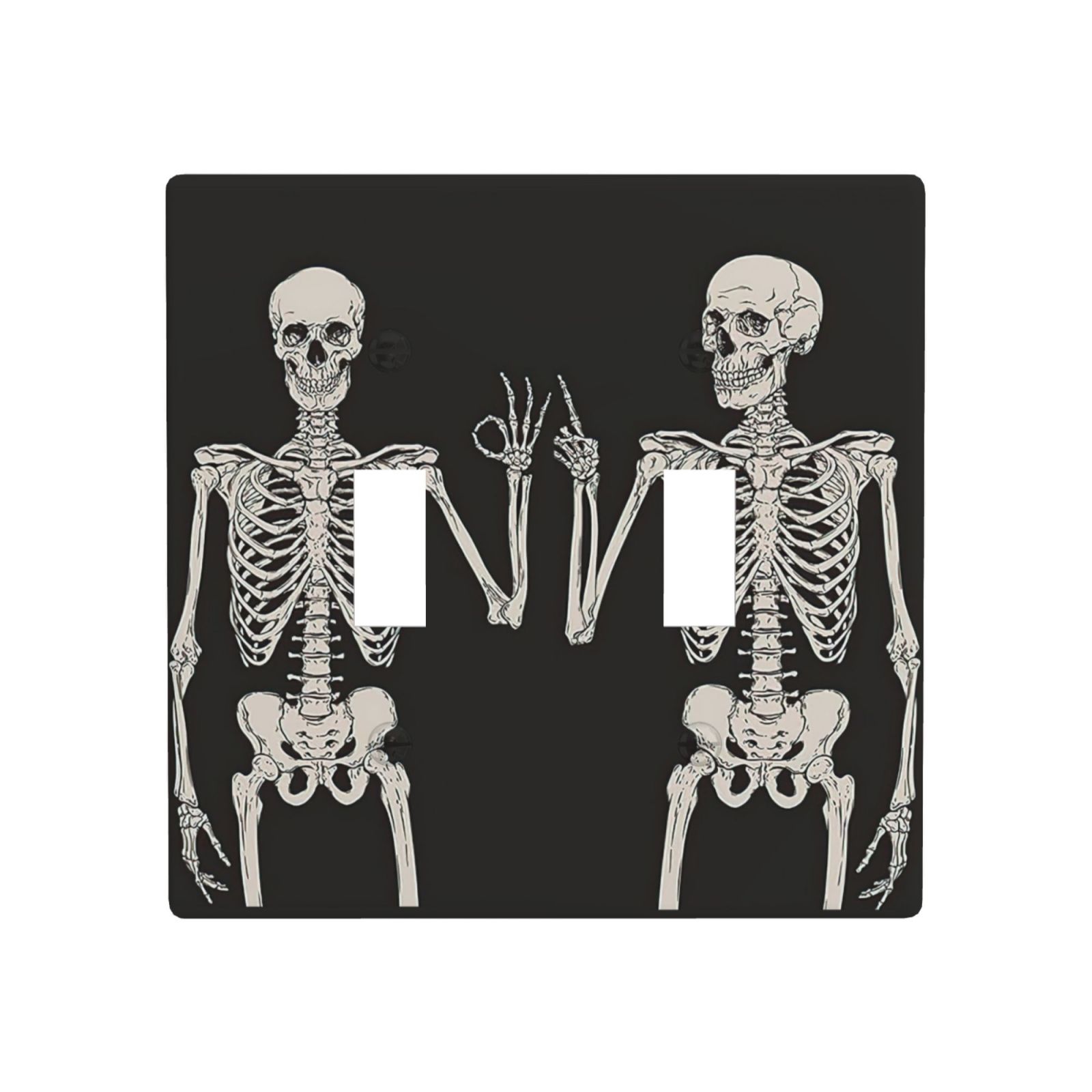 1Pcs Rock Roll Skeleton Skull Wall Plates decorative light switch cover plate Light Switch Cover Plate Decorative Wall Plate outlet covers wall plate