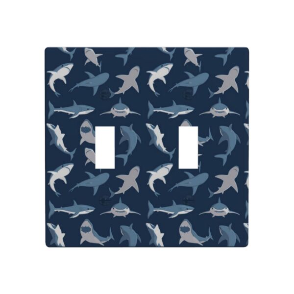 1Pcs Blue Shark Wall Plates decorative light switch cover plate Light Switch Cover Plate Decorative Wall Plate outlet covers wall plate