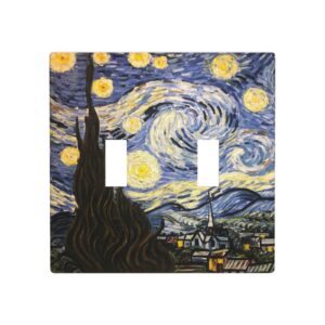 1Pcs The Starry Night Wall Plates decorative light switch cover plate Light Switch Cover Plate Decorative Wall Plate outlet covers wall plate
