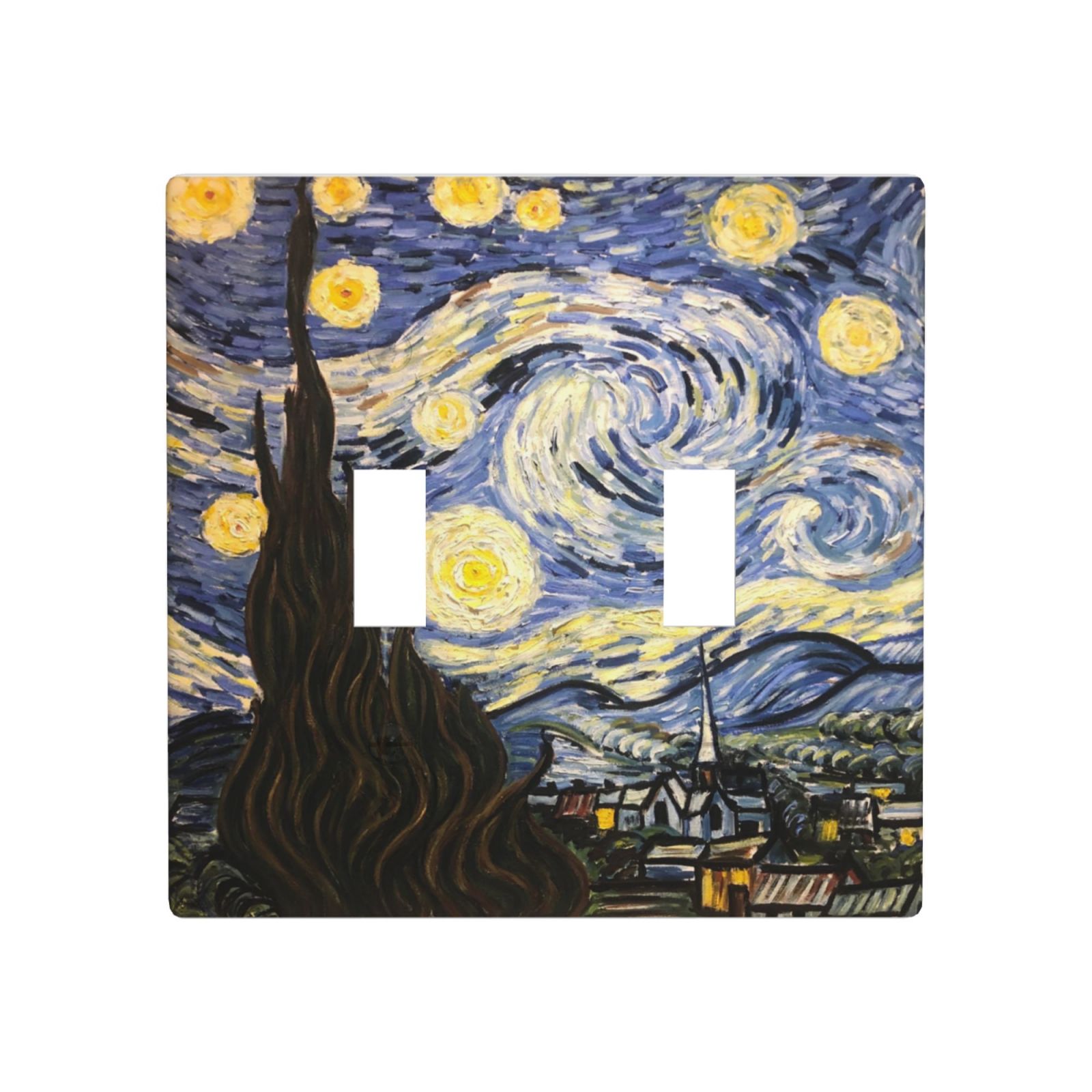 1Pcs The Starry Night Wall Plates decorative light switch cover plate Light Switch Cover Plate Decorative Wall Plate outlet covers wall plate