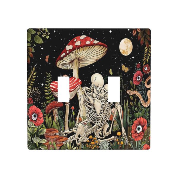 1Pcs Mushroom Skull Skeleton Moon Wall Plates decorative light switch cover plate Light Switch Cover Plate Decorative Wall Plate outlet covers wall plate
