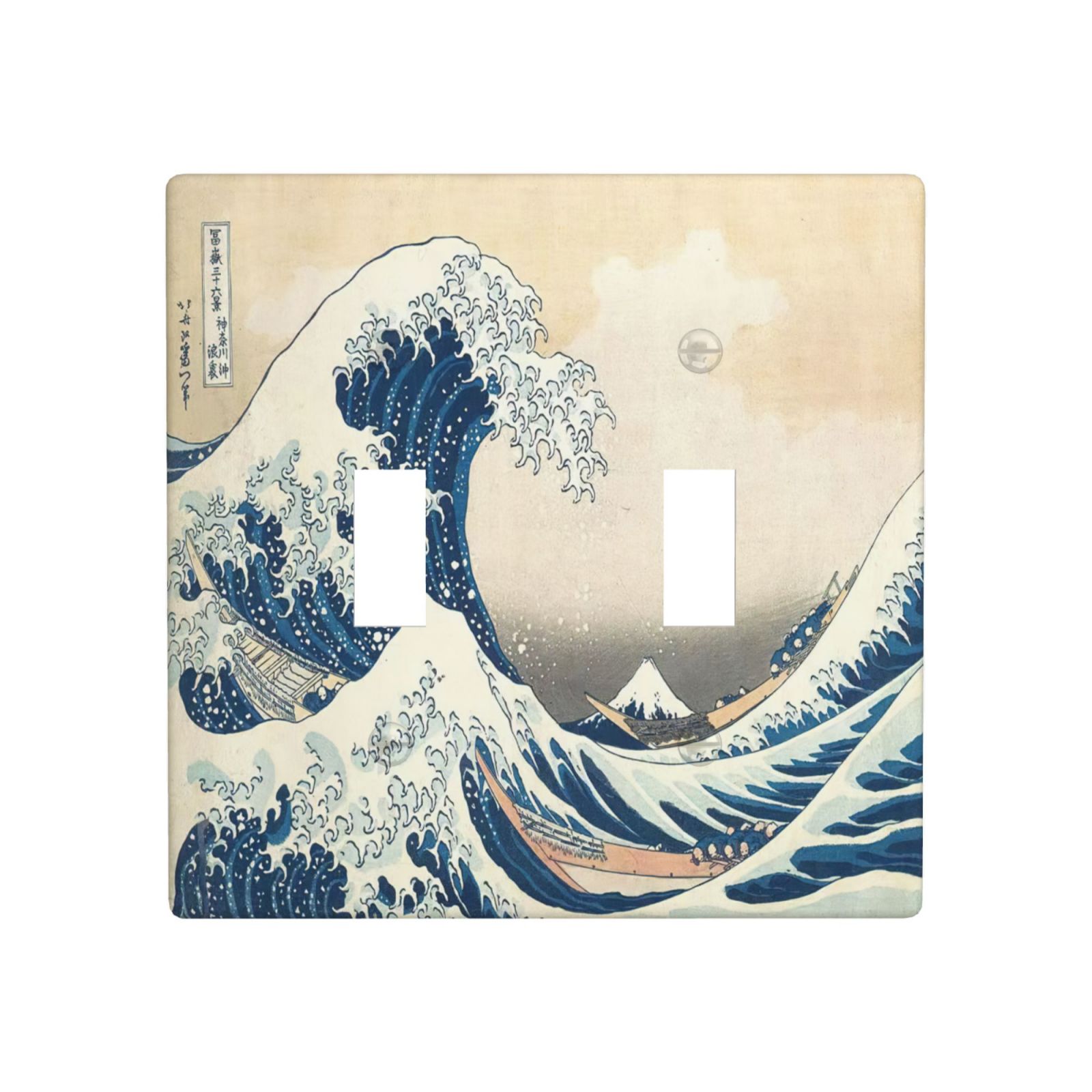 1Pcs The Great Wave off Kanagawa Wall Plates decorative light switch cover plate Light Switch Cover Plate Decorative Wall Plate outlet covers wall plate