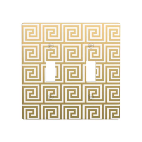 1Pcs White Greek Key Pattern Wall Plates decorative light switch cover plate Light Switch Cover Plate Decorative Wall Plate outlet covers wall plate