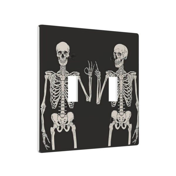 1Pcs Rock Roll Skeleton Skull Wall Plates decorative light switch cover plate Light Switch Cover Plate Decorative Wall Plate outlet covers wall plate - Image 3