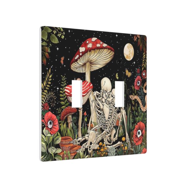 1Pcs Mushroom Skull Skeleton Moon Wall Plates decorative light switch cover plate Light Switch Cover Plate Decorative Wall Plate outlet covers wall plate - Image 2