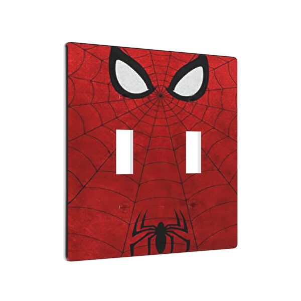 1Pcs Red Spider Web Wall Plates decorative light switch cover plate Light Switch Cover Plate Decorative Wall Plate outlet covers wall plate - Image 3