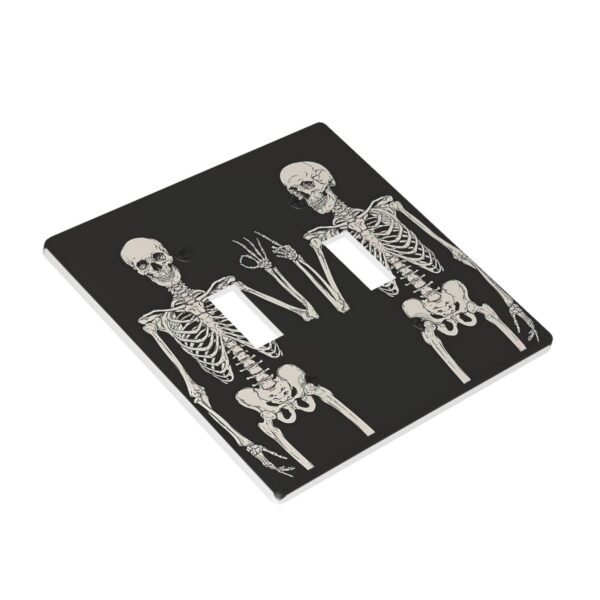 1Pcs Rock Roll Skeleton Skull Wall Plates decorative light switch cover plate Light Switch Cover Plate Decorative Wall Plate outlet covers wall plate - Image 2