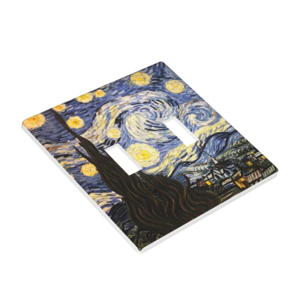 1Pcs The Starry Night Wall Plates decorative light switch cover plate Light Switch Cover Plate Decorative Wall Plate outlet covers wall plate - Image 2
