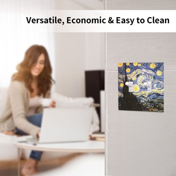 1Pcs The Starry Night Wall Plates decorative light switch cover plate Light Switch Cover Plate Decorative Wall Plate outlet covers wall plate - Image 5
