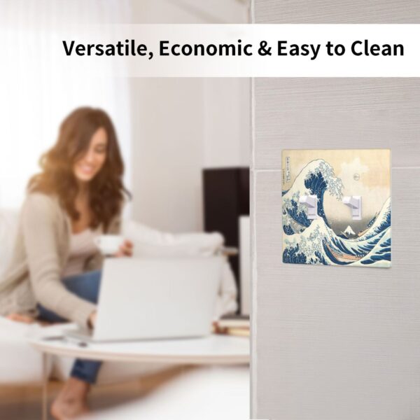 1Pcs The Great Wave off Kanagawa Wall Plates decorative light switch cover plate Light Switch Cover Plate Decorative Wall Plate outlet covers wall plate - Image 5