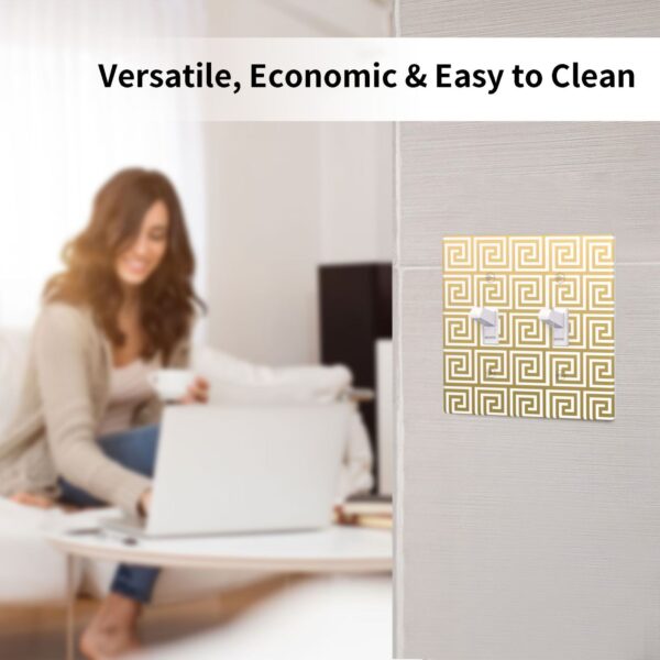 1Pcs White Greek Key Pattern Wall Plates decorative light switch cover plate Light Switch Cover Plate Decorative Wall Plate outlet covers wall plate - Image 5
