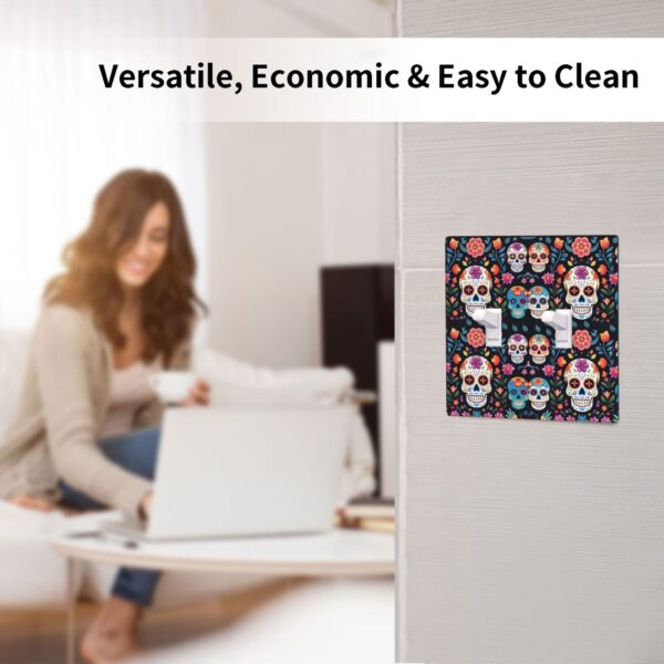 1Pcs Colored skull Wall Plates decorative light switch cover plate Light Switch Cover Plate Decorative Wall Plate outlet covers wall plate - Image 6