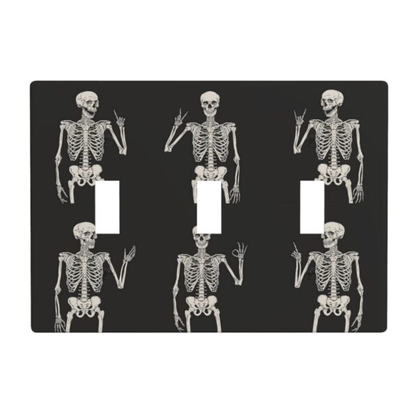 1Pcs Rock Roll Skeleton Skull Wall Plates decorative light switch cover plate Light Switch Cover Plate Decorative Wall Plate outlet covers wall plate