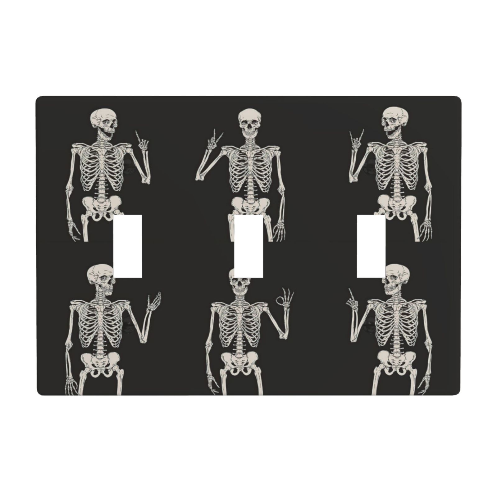 1Pcs Rock Roll Skeleton Skull Wall Plates decorative light switch cover plate Light Switch Cover Plate Decorative Wall Plate outlet covers wall plate