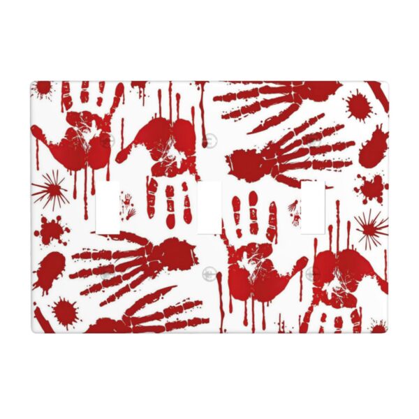 1Pcs Halloween Bloody Handprint Footprint Wall Plates decorative light switch cover plate Light Switch Cover Plate Decorative Wall Plate outlet covers wall plate