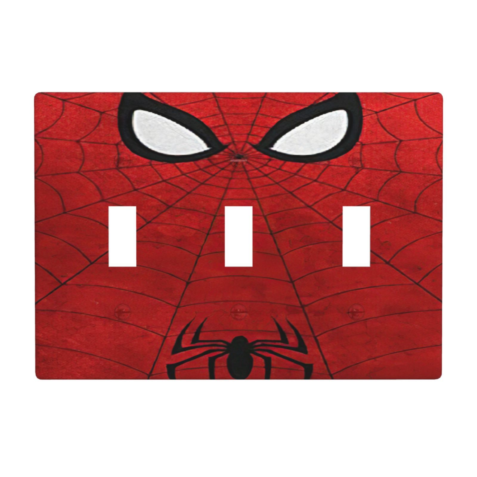 1Pcs Red Spider Web Wall Plates decorative light switch cover plate Light Switch Cover Plate Decorative Wall Plate outlet covers wall plate
